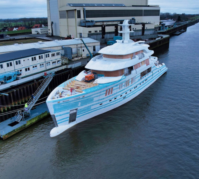 Superyacht CAP D'AIL At Lurssen For Finishing Works