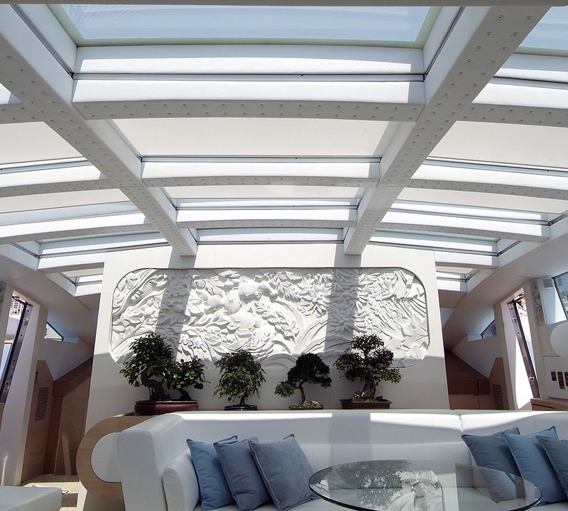 Yacht BLUE PRINCESS STAR By Baglietto - Salon With Art