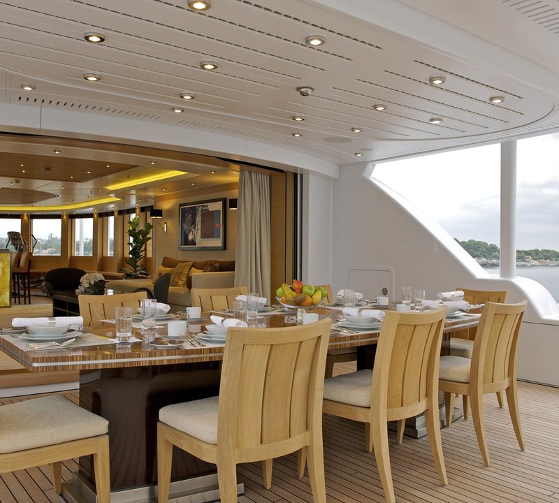 Yacht CAIPIRINHA By Lurssen - Aft Al Fresco Dining