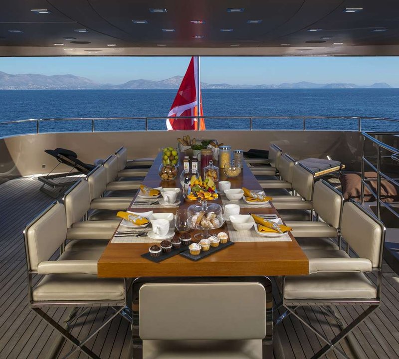 Yacht GEOSAND - Outside Dining