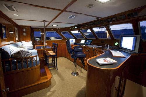 Yacht Georgiana - Wheelhouse