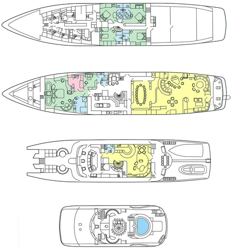 Yacht ISLANDER -  Layout