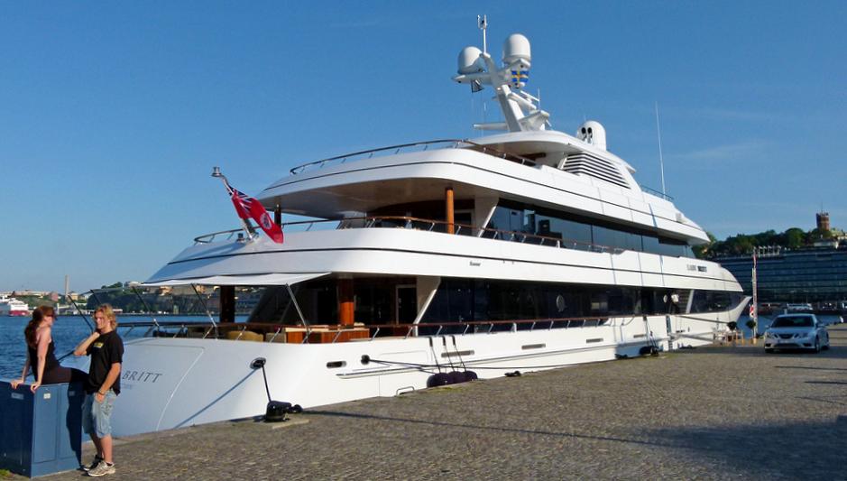 LADY BRITT moored