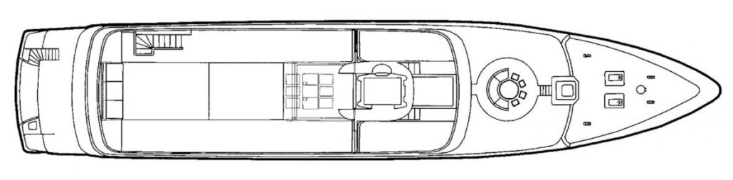 Yacht MARIU - General Arrangement - Sundeck