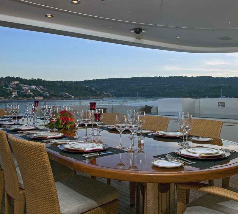Yacht MARY JEAN II By ISA - Al Freco Dining