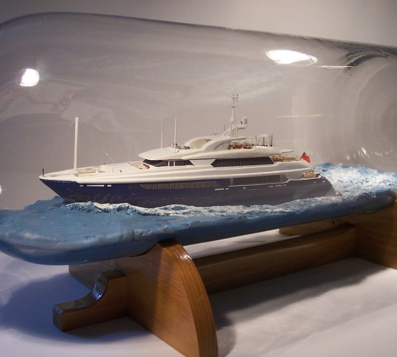 Yacht MARY JEAN II By Ship In Bottles