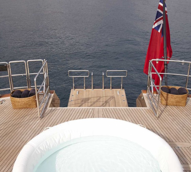 Yacht PANTHALASSA By Perini Navi - Dusk - Aft Deck
