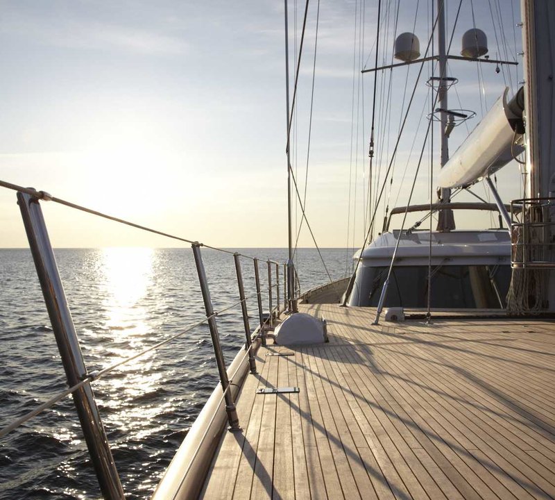 Yacht PANTHALASSA By Perini Navi - Dusk - Foredeck