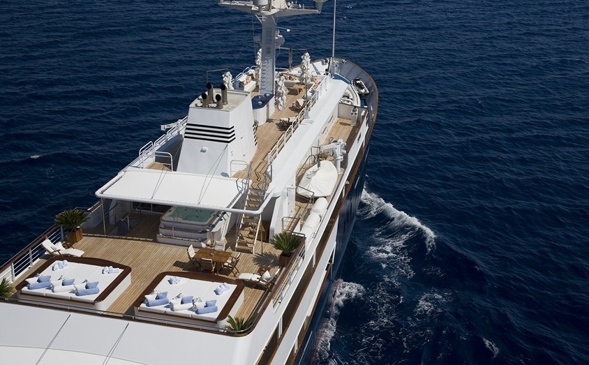 Yacht TITAN - Aft View
