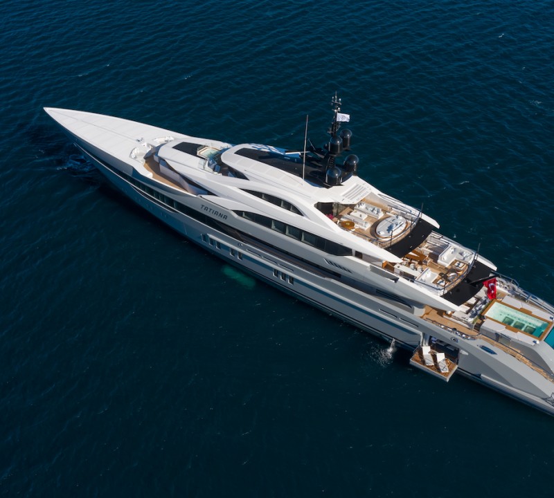Aerial View At Anchor