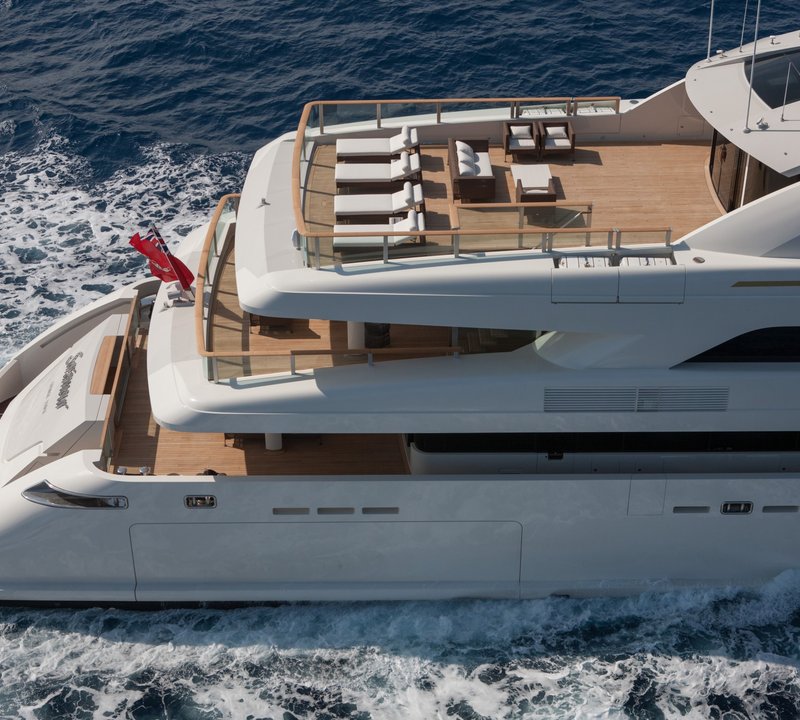 Aerial View Of The Aft Decks