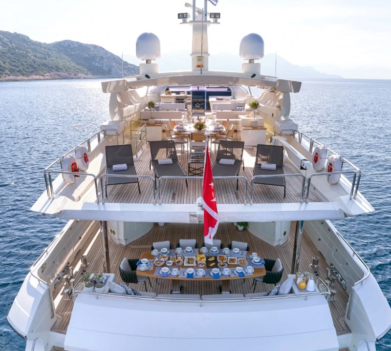 Aft Deck With Dining Area