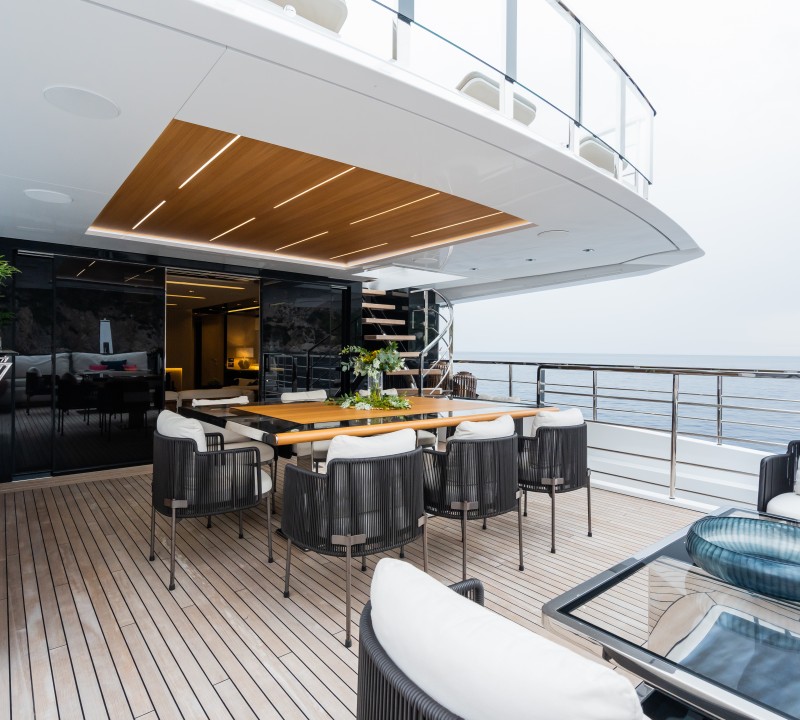 Al Fresco Dining Area On The Aft Deck