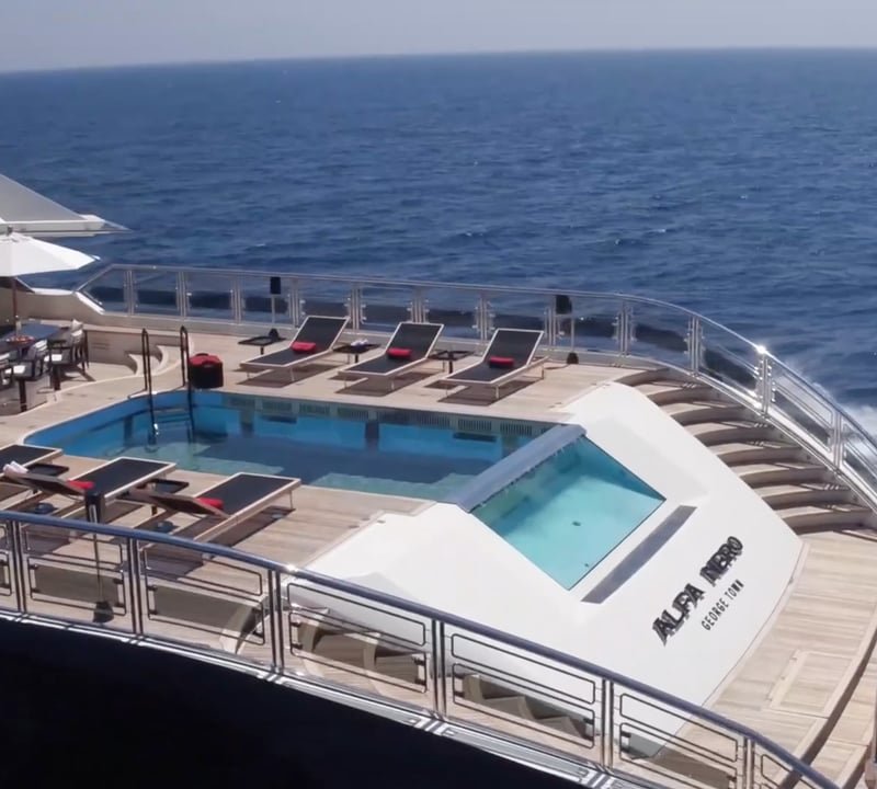 Alfa Nero Aft Pool