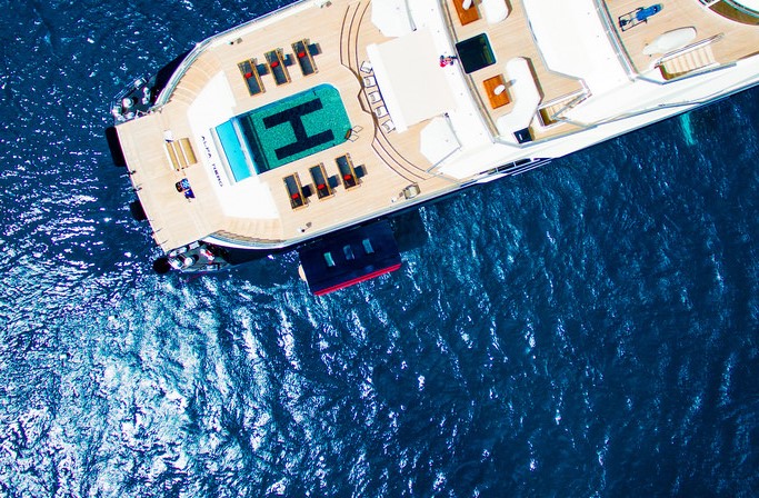 Alfa Nero Oceanco From Above
