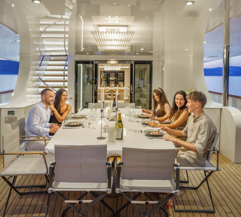 Dinner On The Aft Deck