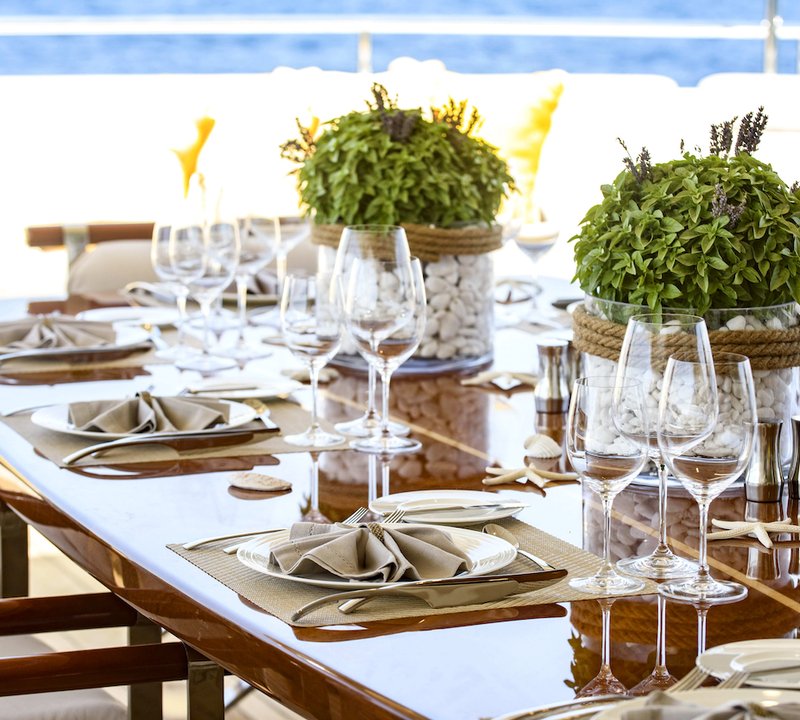 Exterior Dining Set Up