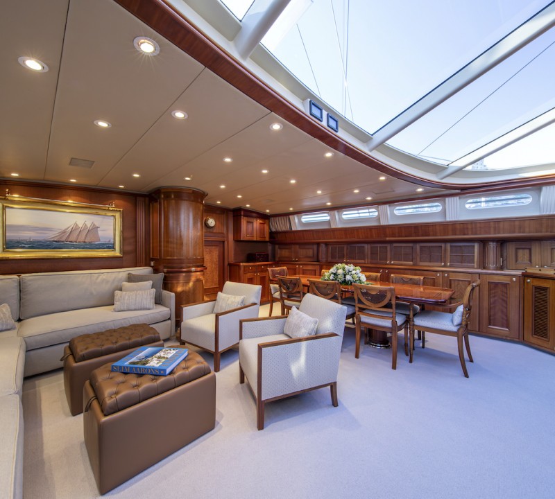 Interior Saloon And Dining Area  ©YachtShot