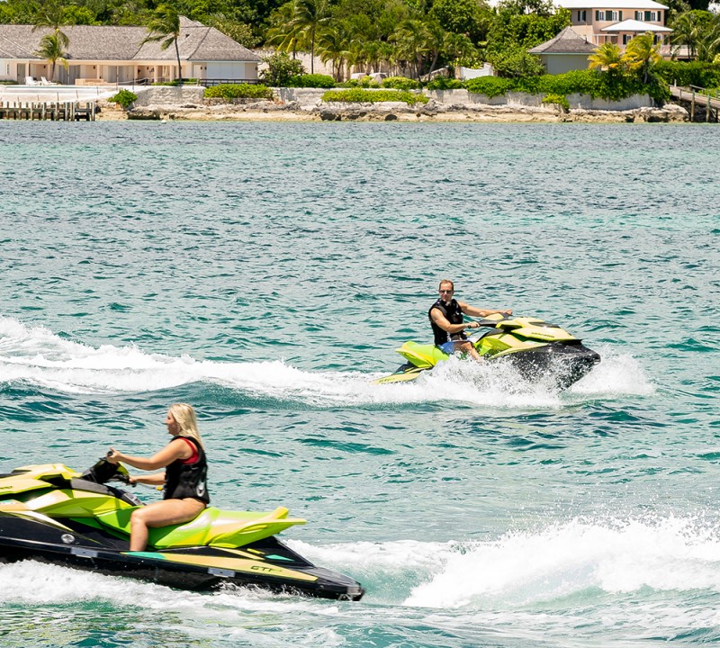 Jet Skis Running