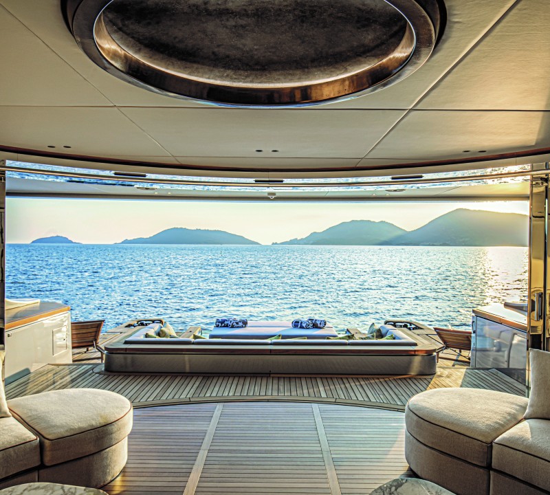 Looking Aft Onto The Swim Deck