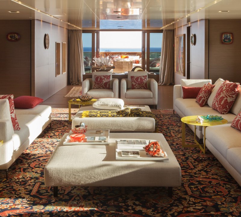 Main Deck Looking Out At The Aft Exterior Deck Area
