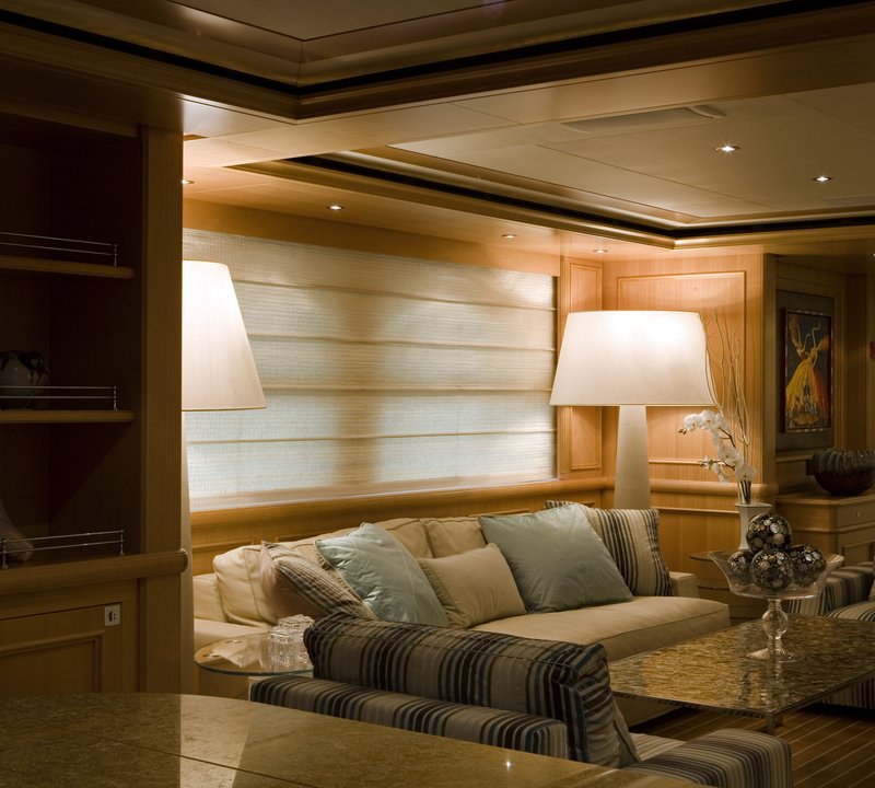 Main Saloon With Comfortable Sofas