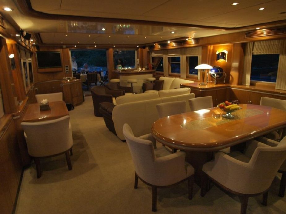 Open Plan Salon With Dining