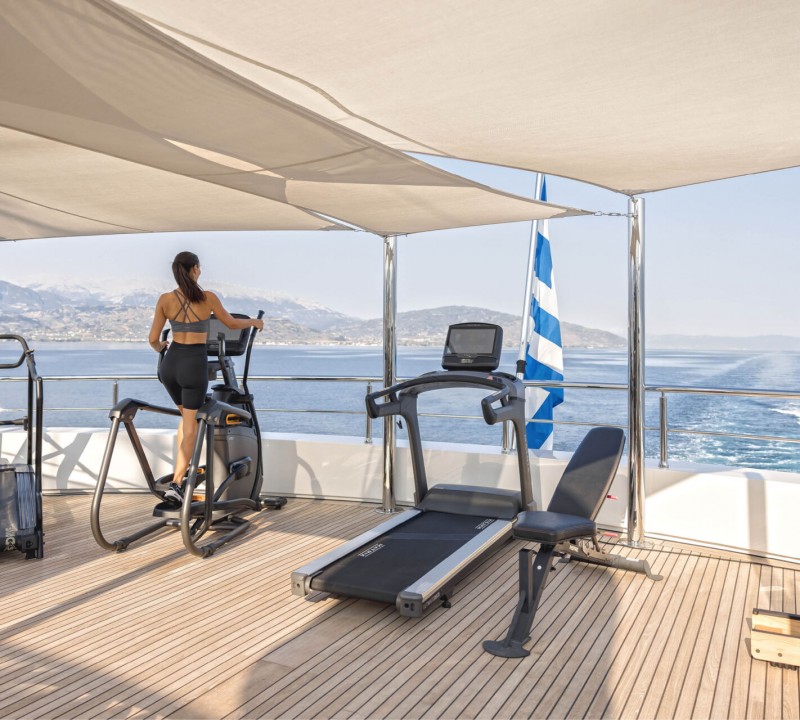 Outdoor Gym On A Yacht
