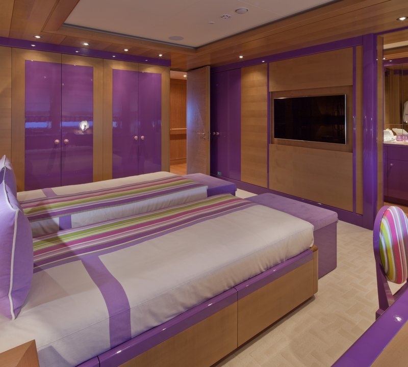 Purple Guest Cabin