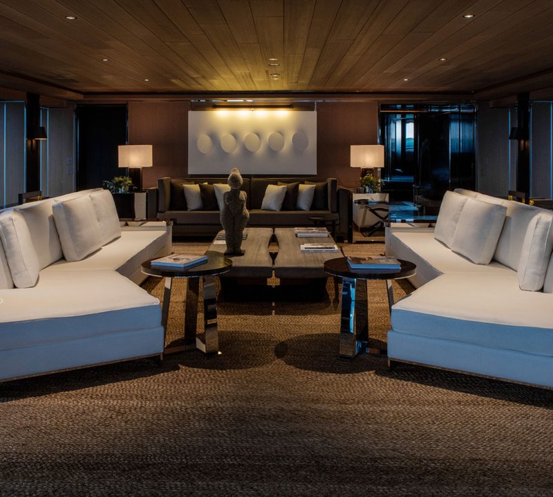 Saloon With Comfy Sofas And Seating