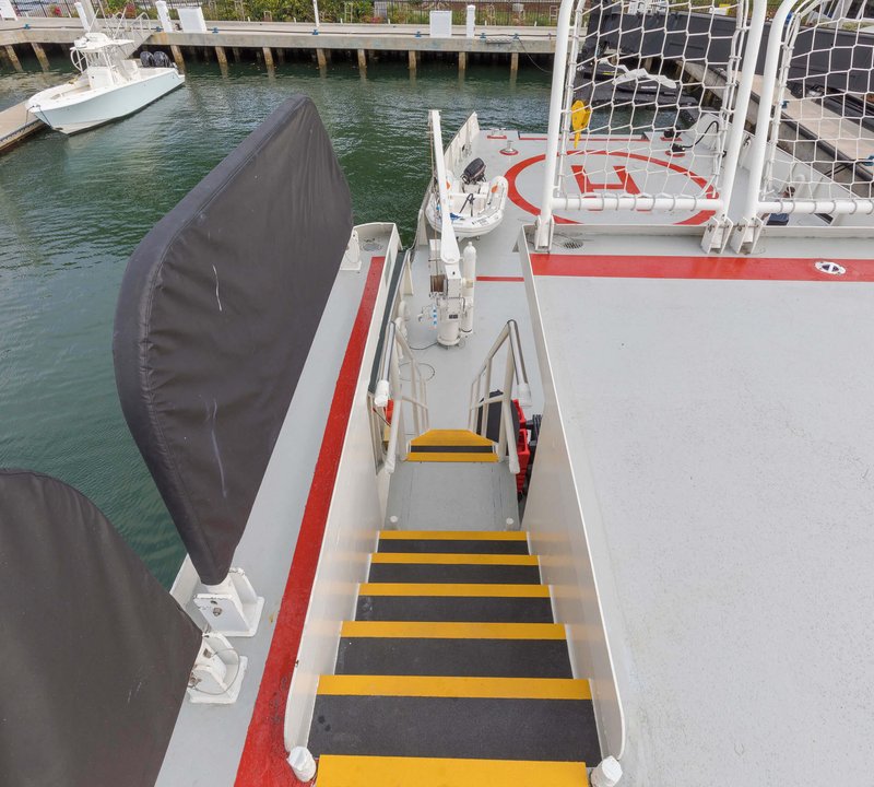 Stairs Down To Helipad