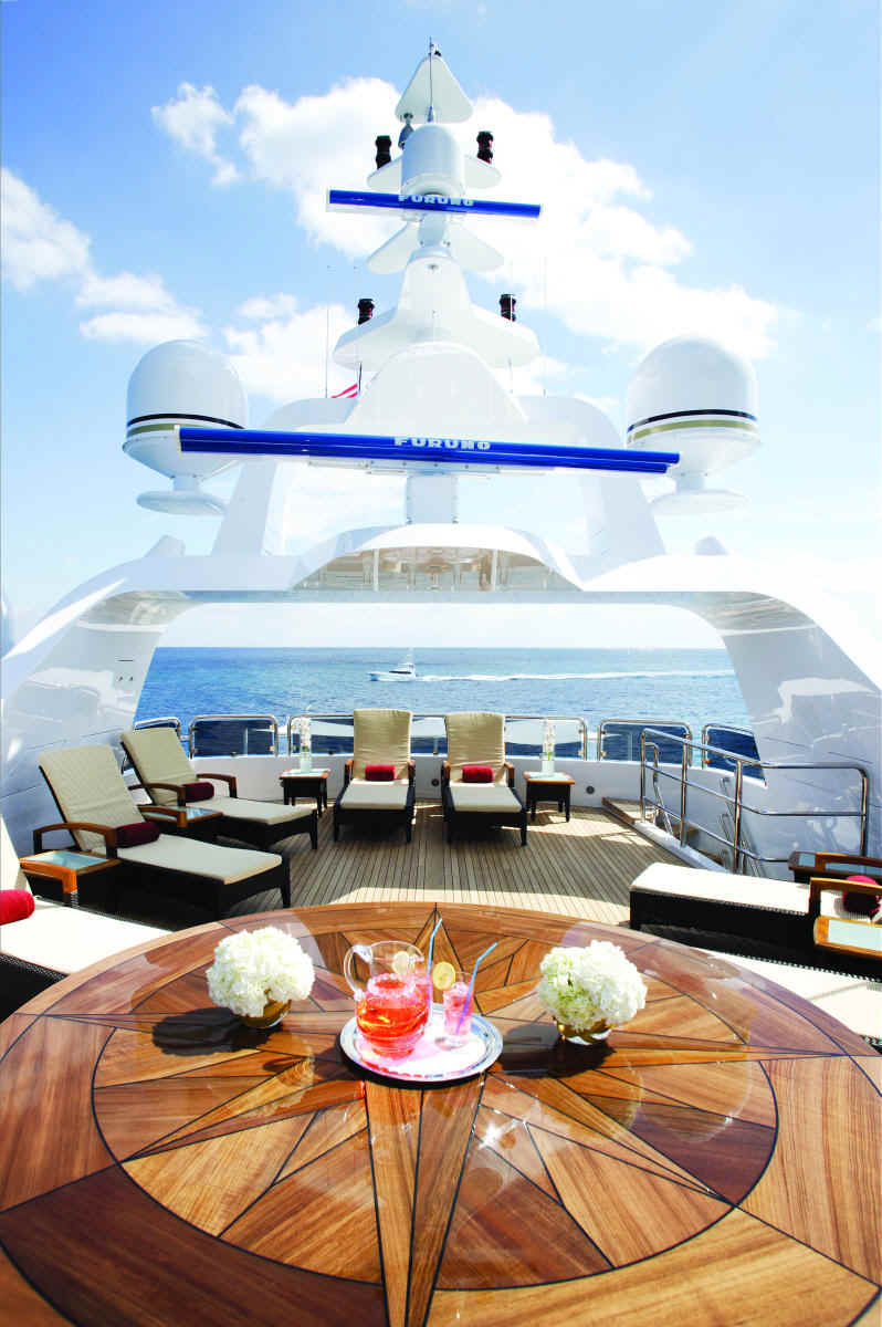 Sun Loungers On Sundeck