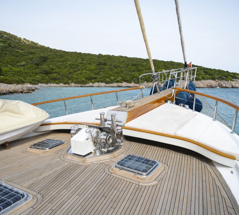 Sunbathing On Deck